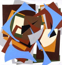  Angelo Rinaldi, "Vortice", acrilico su tela, h. cm. 130x120, anno 2016, vedi cat. cop. Rossa